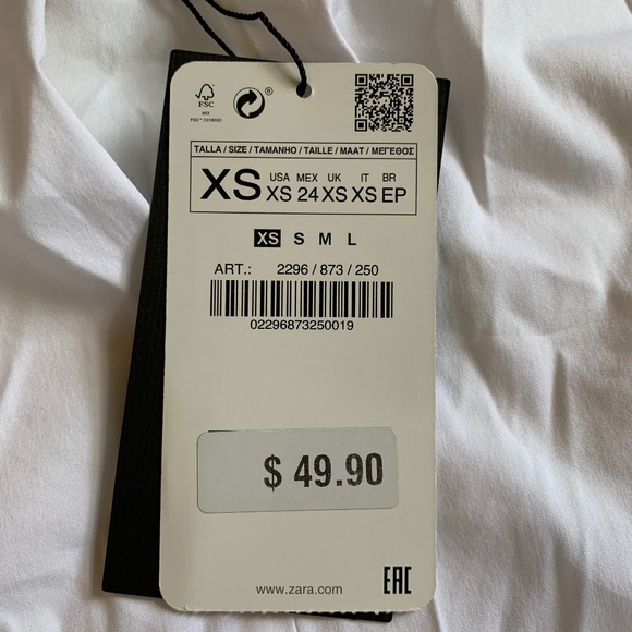 Zara white top - Picture 3 of 4